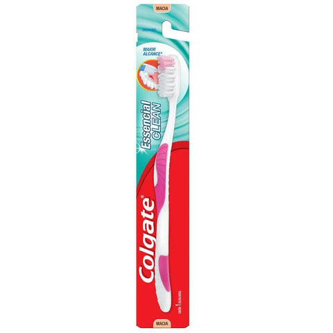 Escova de Dente Colgate Essencial Clean Macia, Sortida Com 1 Unidade