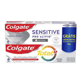 Kit Pasta de Dente Colgate Pro-Alivio + Colgate Total 12  110 g + 90g