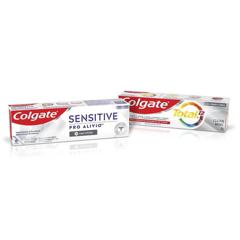 Kit Pasta de Dente Colgate Pro-Alivio + Colgate Total 12  110 g + 90g