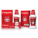 Kit Pasta de Dente + Enxaguante Colgate Luminous White  3 x 70 g + 250 mL