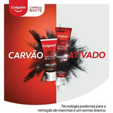 Pasta de Dente Colgate Luminous White Carvão Ativado  140 g