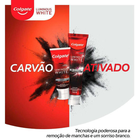 Pasta de Dente Colgate Luminous White Carvão Ativado  70 g