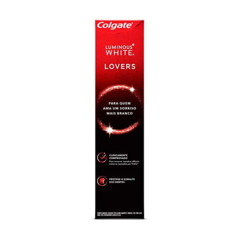 Pasta de Dente Colgate Luminous White Lovers Remove Mancha  Tipo de Mancha Vinho - 70 g
