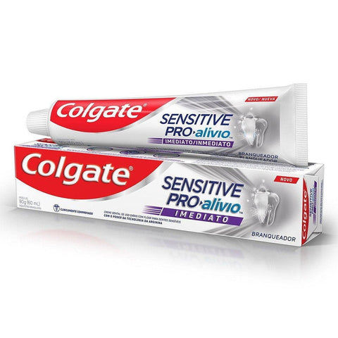 Pasta de Dente Colgate Sensitive Pró-Alívio Imediato  Branqueador - 90 g