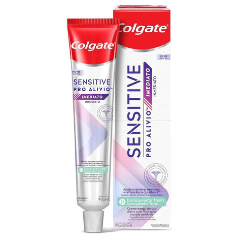 Pasta de Dente Colgate Sensitive Pró-Alívio Imediato  Branqueador - 90 g