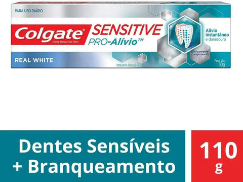 Pasta de Dente Colgate Sensitive Pró-Alívio  Real White - 110 g
