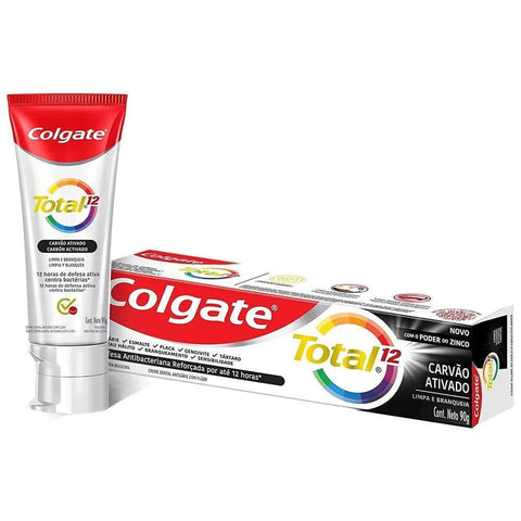 Pasta de Dente Colgate Total 12 Carvão Ativado 90g