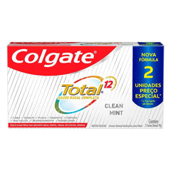 Pasta de Dente Colgate Total 12 Clean Mint  2 x 90 g