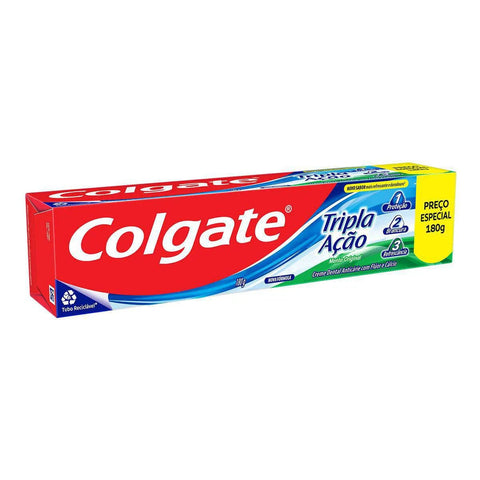 Pasta de Dente Colgate Tripla Ação  Menta - 140 g + 40 g
