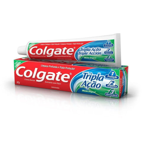 Pasta de Dente Colgate Tripla Ação  Menta - 180 g