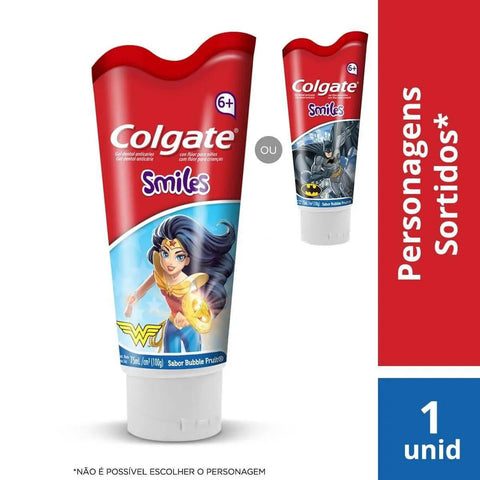 Pasta de Dente Infantil Colgate Smiles  Liga da Justiça - 100 g