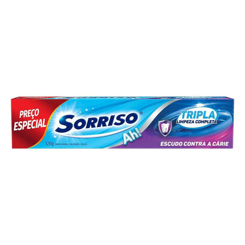 Pasta de Dente Sorriso Tripla Limpeza  120 g