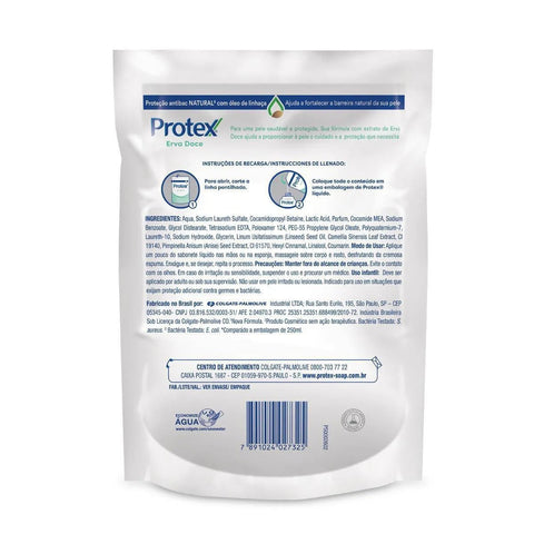 Refil Sabonete Líquido Protex Erva Doce Com 200ml