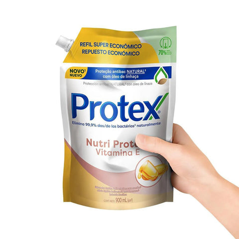 Refil Sabonete Líquido Protex Nutri Protect Vitamina e 900ml