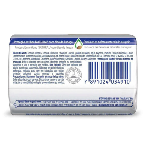 Sabonete Antibacteriano Protex Aveia, Barra, 1 Unidade Com 85G