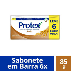 Sabonete Antibacteriano Protex Aveia, Barra Com 85G, Leve 6 e Pague 5