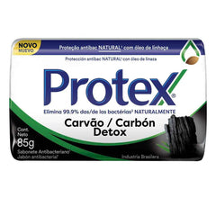 Sabonete Antibacteriano Protex Carvão Detox Barra, 1 Unidade Com 85G