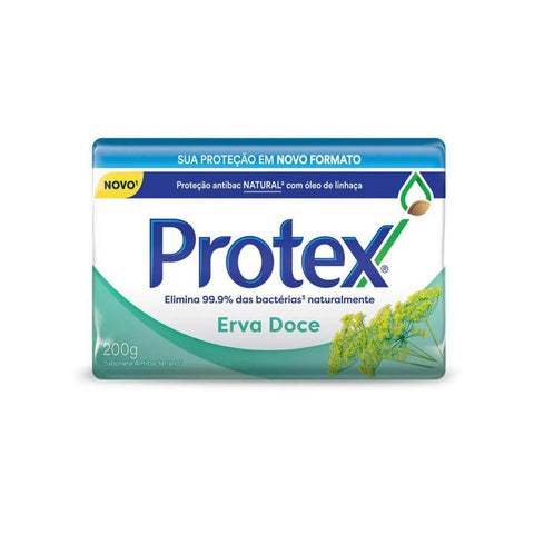 Sabonete Antibacteriano Protex Erva-Doce, Barra, 1 Unidade Com 200G