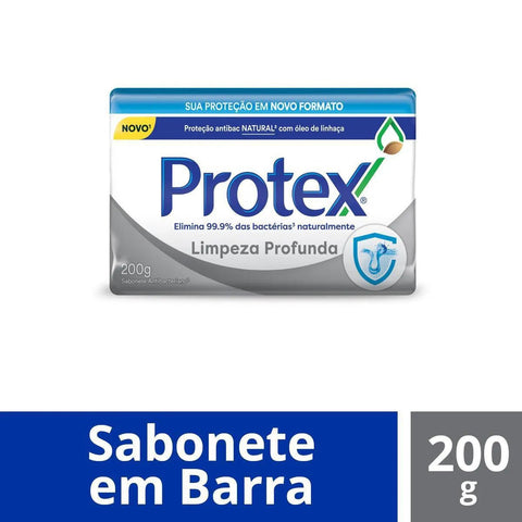Sabonete Antibacteriano Protex Limpeza Profunda Barra, 1 Unidade Com 200G