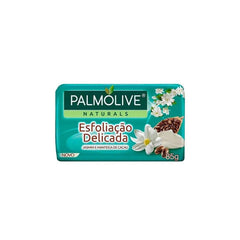 Sabonete Esfoliante Palmolive Naturals Delicada, Jasmim e Manteiga de Cacau, Barra, 1 Unidade Com 85G