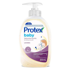 Sabonete Líquido Infantil Protex Baby Da Cabeça Aos Pés Lavanda 200ml