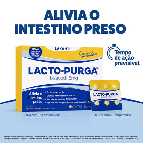 Lacto-Purga  5mg - 12 Unidades - Comprimido