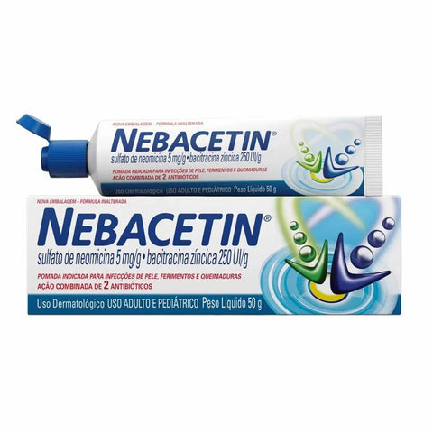 Nebacetin  5mg/g + 250UI/g - 50 g - Pomada