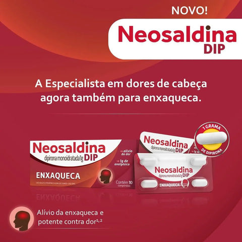 Neosaldina Dip  1g - 10 Unidades - Comprimido