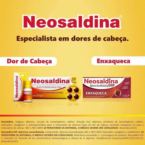 Neosaldina Dip  1g - 10 Unidades - Comprimido