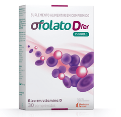 Ofolato D Fer  2.000UI - 30 Unidades - Comprimido
