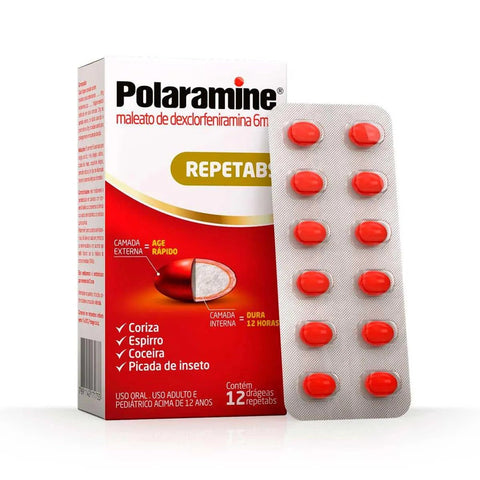 Polaramine  6mg - 12 Unidades - Comprimido