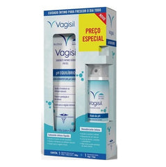 Kit Vagisil Ph Equilíbrio Sabonte Íntimo, Gel Com 300G + Desodorante Íntimo, Aerossol Com 75Ml