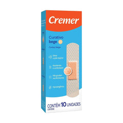 Curativo Cremer  Cor Bege - 10 Unidades