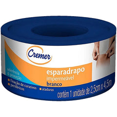 Esparadrapo Impermeável Cremer  2,5cm x 4,5M - 1 Unidade