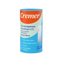 Esparadrapo Micropore Cremer  10cm x 4,5M - Cor Branco - 1 Unidade