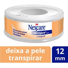 Esparadrapo Micropore Cremer  12mm x 4,5M - Cor Bege - 1 Unidade