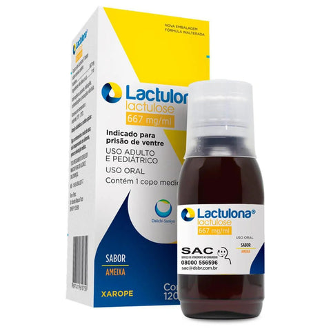 Lactulona (Daiichi-Sankyo)  667mg - 120 mL - Xarope - Sabor Ameixa