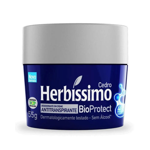 Desodorante Herbissimo Bio Protect Cedro, Creme, 1 Unidade Com 55G