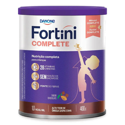 Fórmula Infantil Fortini Complete  Sabor Chocolate - 3 a 10 Anos - 400 g