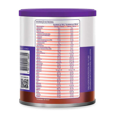 Fórmula Infantil Fortini Complete  Sabor Chocolate - 3 a 10 Anos - 800 g