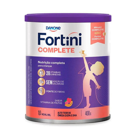 Fórmula Infantil Fortini Complete  Sabor Vitamina de Frutas - 3 a 10 Anos - 400 g