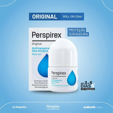 Desodorante Antitranspirante Perspirex Original, Roll-On, 1 Unidade Com 20Ml