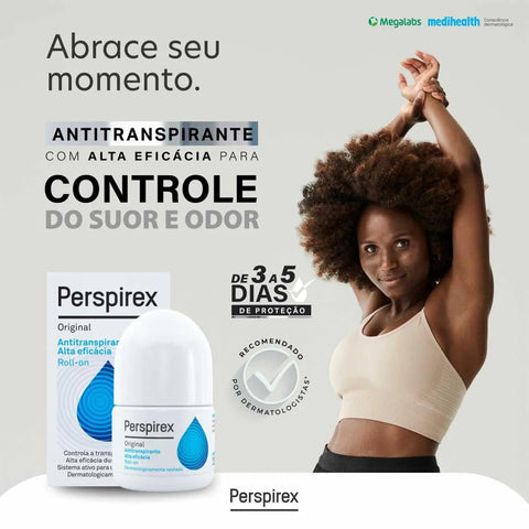 Desodorante Antitranspirante Perspirex Original, Roll-On, 1 Unidade Com 20Ml