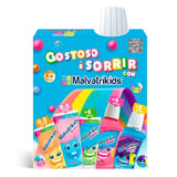 Kit Malvatrikids Infantil Pasta de Dente + Enxaguante Bucal  Junior - 70 g + 250 mL