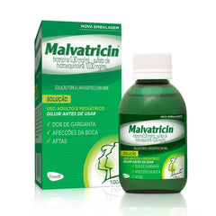 Malvatricin  0,3mg/mL + 10mg/mL - 100 mL - Solução