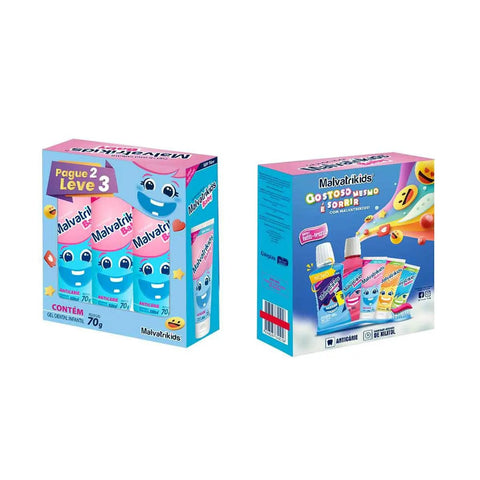 Pasta de Dente Infantil Malvatrikids  Baby - 3 x 70 g