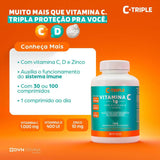Vitamina C C-Triple  500mg - 100 Unidades - Comprimido