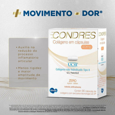 Condres Colágeno  40mg - 90 Unidades - Cápsula
