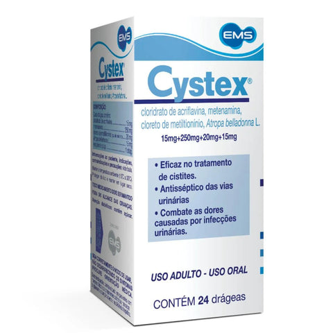 Cystex  15mg + 250mg + 20mg + 15mg - 4 Unidades - Comprimido