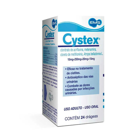 Cystex  15mg + 250mg + 20mg + 15mg - 4 Unidades - Comprimido